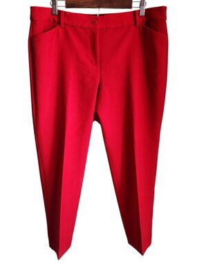 Talbots Pants Women's 16P 16 Petites Red Hampshire Ankle Pant Office Career